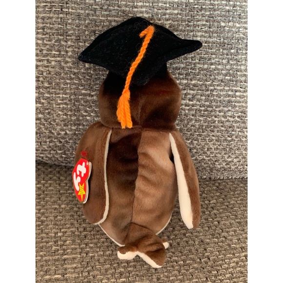 Retired TY 1997 Rare Beanie Babies “Wise”. - Picture 2 of 5